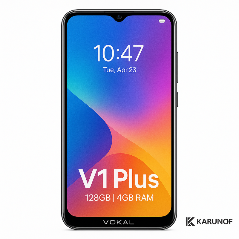 گوشی وکال V1 Plus دو سیم کارت با حافظه 128 گیگابایت و رم 4 گیگابایت رجیستر شده